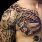 biomechanikai tetoválás férfiaknak 10.10.2019 №010 - biomechanikai tetoválás -