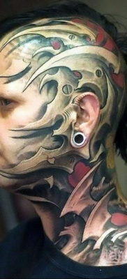 biomechanikai tetoválás a nyakon 2019.10.31. №024 - biomechanikai tetoválás -