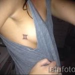 Fotó - Tätowierung für den Sternzeichen der Zwillinge - 1004 -es verzió tatufoto.ru