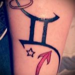 Fotó - Tattoo -Zwillinge Engel und Dämon - 1009. opció tatufoto.ru