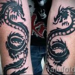 Fotó - tetoválás Twin Dragons - 1032 -es opció tatufoto.ru