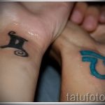 fotó - ikrek tetoválása a csuklón - 1046 -os opció tatufoto.ru