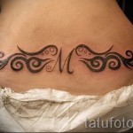 tetoválás betű m - fotó a kész tetoválásról - 20122015 № 12