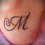 tetoválás betű m - fotó a kész tetoválásról - 20122015 № 18