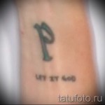 p tetoválás betű - fotó a kész tetoválásról - 20122015 № 5