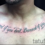 tetoválás betűk a mellkason - kész tetoválás fotó - 20122015 # 3