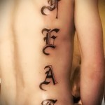 Gót betűs tetoválás - kész tetoválásfotó - 20122015 # 8