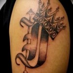 korona tetoválás betűvel - kész tetoválás fotó - 20122015 # 3