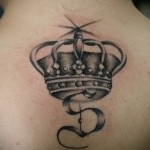 korona tetoválás betűvel - kész tetoválás fotó - 20122015 # 4