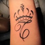 korona tetoválás betűvel - kész tetoválás fotó - 20122015 # 6