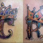 korona tetoválás betűvel - kész tetoválás fotó - 20122015 # 10