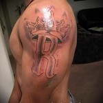 korona tetoválás betűvel - kész tetoválás fotó - 20122015 # 17