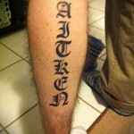 tetoválás a levél lábán - fotó a kész tetoválásról - 20122015 № 2