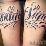 tetoválás a levél lábán - fotó a kész tetoválásról - 20122015 № 3