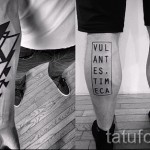 tetoválás a levél lábán - a kész tetoválás fotója - 20122015 № 4