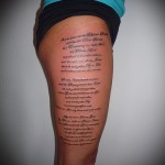 tetoválás a levél lábán - a kész tetoválás fotója - 20122015 № 9