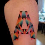 Buchstaben des Tattoo - ein Foto des fertigen tattoo - 20122015 Nummer 1
