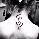 lettre de tatouage e - photo du tatouage fini - 20122015 Numéro 1