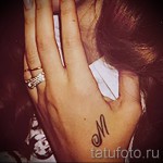 lettre de tatouage m - une photo du tatouage fini - 20122015 1. szám