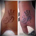 tatouage de couronne avec la lettre - une photo du tatouage fini - 20122015 Numéro 2