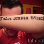 tetoválás gótikus betűk - egy fotó a kész tetoválásról - 20122015 1. szám