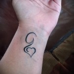 tetoválás g betű - egy fotó a kész tetoválásról - 20122015 1. szám