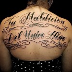 Angol betűk egy tetováláshoz - egy kész tetoválás fotója - 20122015 # 1