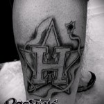 n betűs tetoválás - fotó a kész tetoválásról - 20122015 # 3