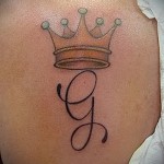 tetoválás g betű - fotó a kész tetoválásról - 20122015 # 2