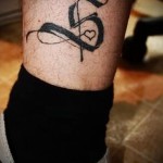 s tetoválás betű - fotó a kész tetoválásról - 20122015 # 1