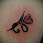 levél a szív tetoválásában - kész tetoválásfotó - 20122015 # 3