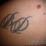 tetoválás betű d - fotó a kész tetoválásról - 20122015 # 1