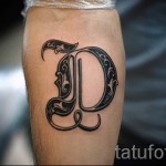 tetoválás d betű - fotó a kész tetoválásról - 20122015 # 2
