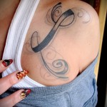 tetoválás l betű - fotó a kész tetoválásról - 20122015 № 8