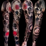 koponyaujjú tetoválás