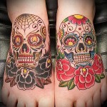 cukor koponya tetoválás