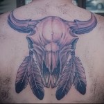 bika koponya tetoválás