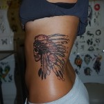 koponya indiai tetoválás