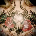 kecske koponya tetoválás 4