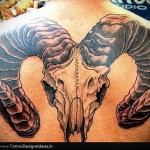 kecske koponya tetoválás 5