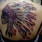 koponya indiai tetoválás 1