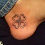 Négylevelű lóhere tetoválás3