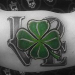 Négylevelű lóhere tetoválás6