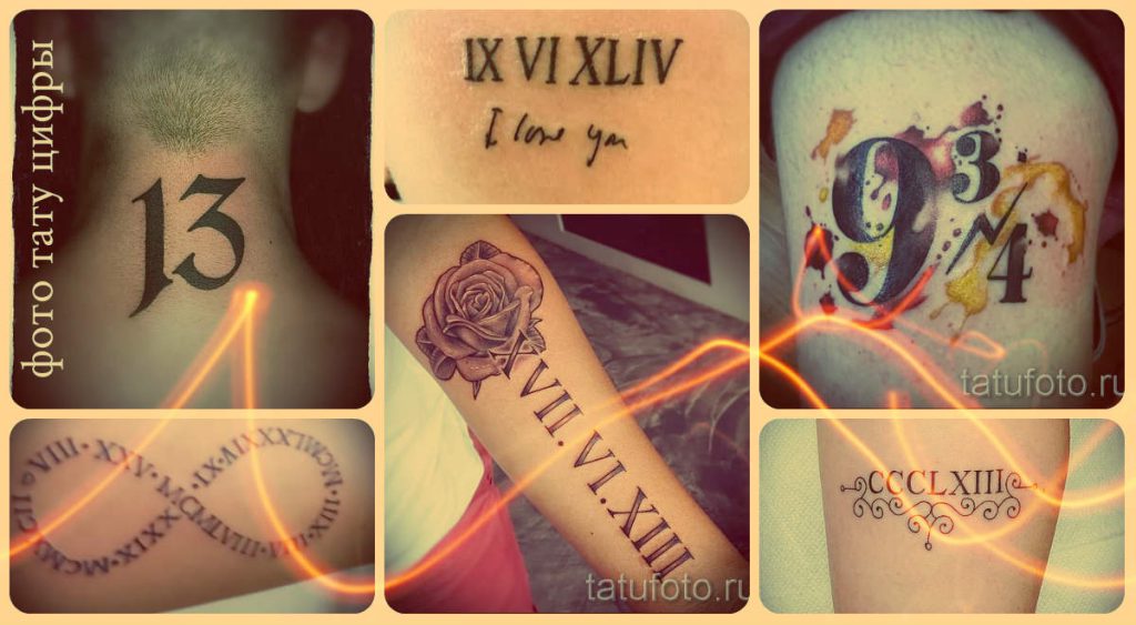 Tetoválás számok fotó - érdekes rajzok a tetoválás ötletéhez