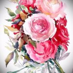 رسومات زهور الوشم بالألوان المائية - رسومات من 26/04/2016 6