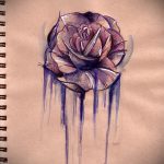 رسومات زهور الوشم بالألوان المائية - رسومات من 2016/04/26 8