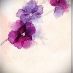 رسومات زهور الوشم بالألوان المائية - رسومات من 16/04/2016