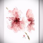 رسومات زهور الوشم بالألوان المائية - رسومات من 2016/04/26 17