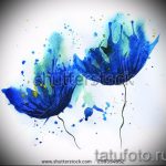 رسومات زهور الوشم بالألوان المائية - رسومات من 26 سبتمبر 26