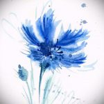 رسمات أزهار للوشم بالألوان المائية - رسومات من 26 سبتمبر إلى 27